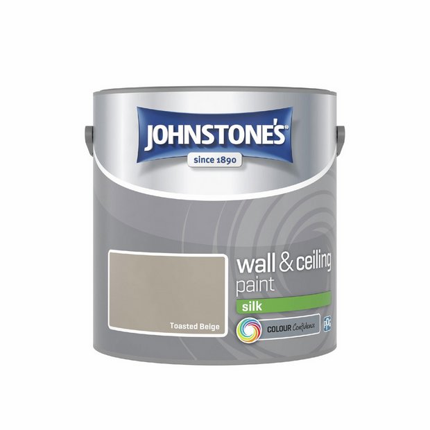 Johnstone's Wall & Ceiling Silk Paint Toasted Beige 2.5L (British brand)