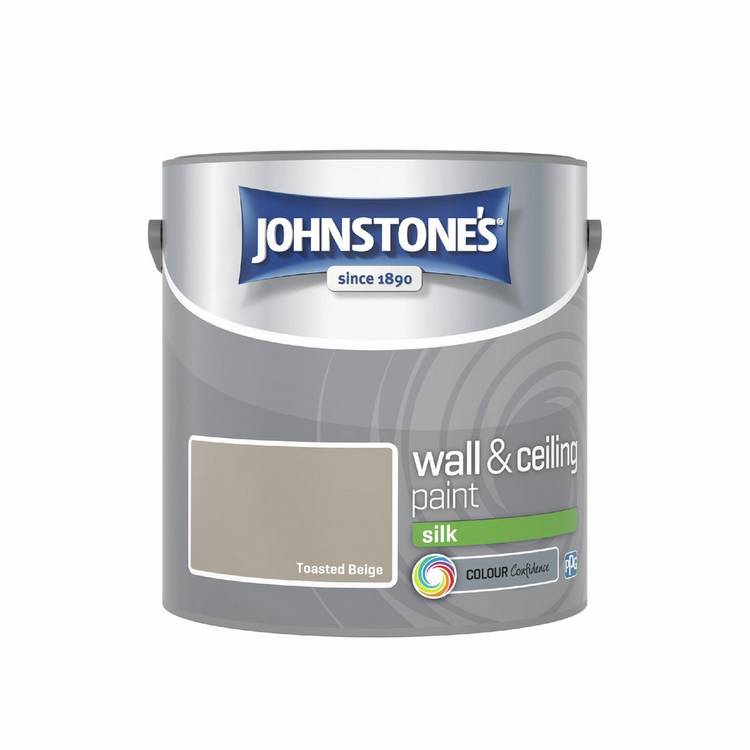 Johnstone's Wall & Ceiling Silk Paint Toasted Beige 2.5L (British brand)