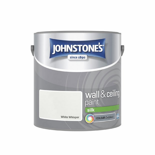 Johnstone's silk paint White Whisper 2.5L, imported from the UK