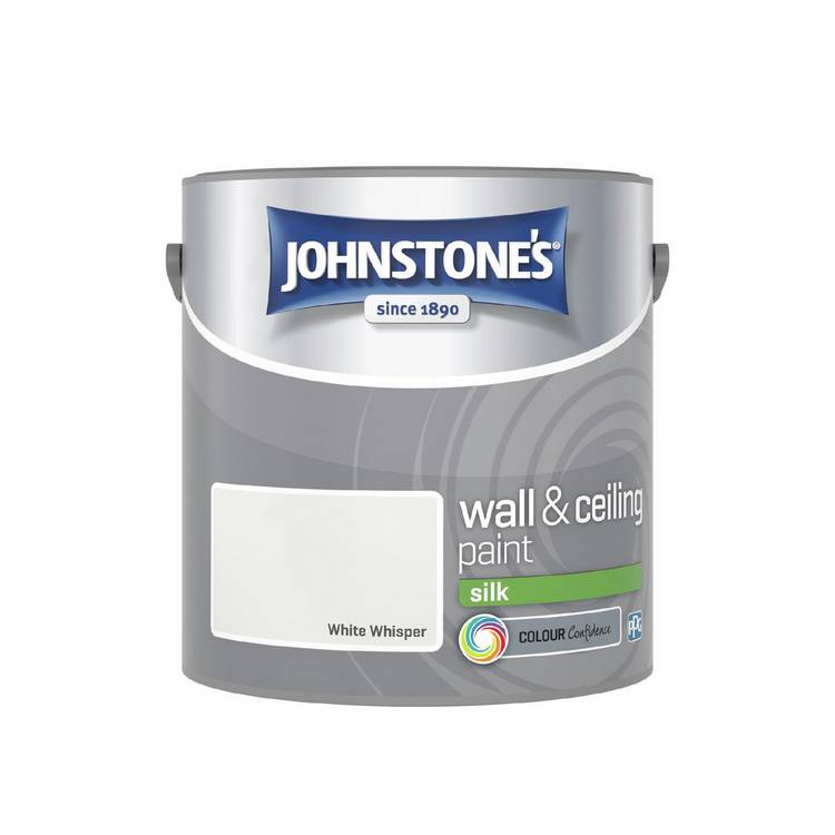 Johnstone's silk paint White Whisper 2.5L, imported from the UK