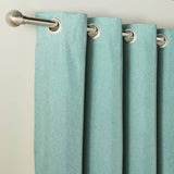 Habitat blackout eyelet curtains light teal green 117x137cm, UK version