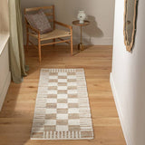 Argos Habitat Archive Checkerboard Flatweave Runner 66x200cm- Buy online at McGrocer