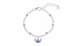Argos Disney Lilo & Stitch Sterling Silver Charm Bracelet 9.8cm- Buy online at McGrocer