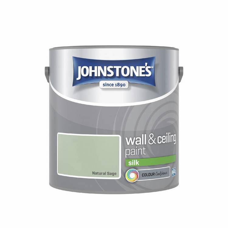 Johnstone's paint Natural Sage 2.5L, imported from the UK