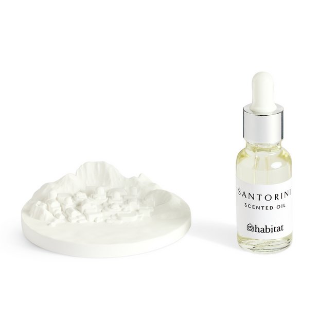 Habitat Santorini oil and ceramic set 20ml (British brand)