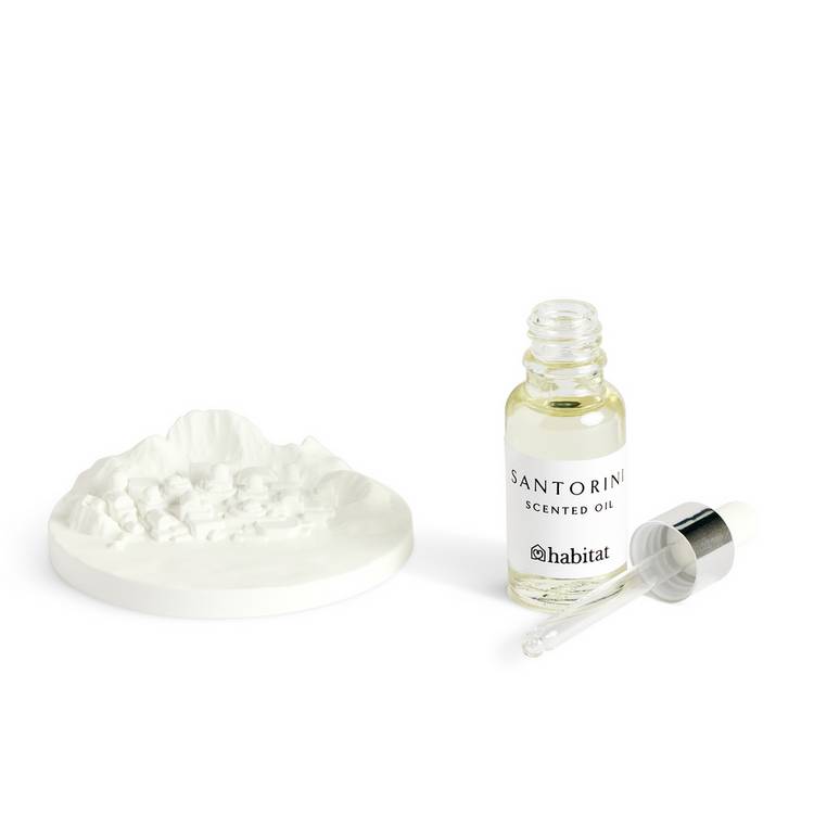 Habitat Santorini oil and ceramic set 20ml (British brand)