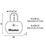 Master Lock luggage padlocks TSA-accepted 2-pack, imported from the UK