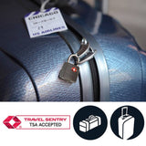 Master Lock luggage padlocks TSA-accepted 2-pack, imported from the UK