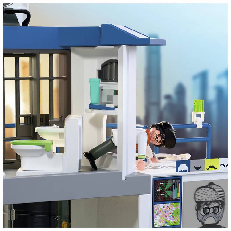 Playmobil Action Heroes Police station playset - British product
