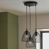 Argos Home 3 light cluster pendant light black - British product