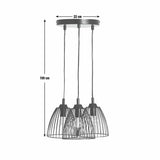 Argos Home 3 light cluster pendant light black - British product