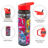 Hox sipper water bottle Transformers Autobots Black 600ml, UK version
