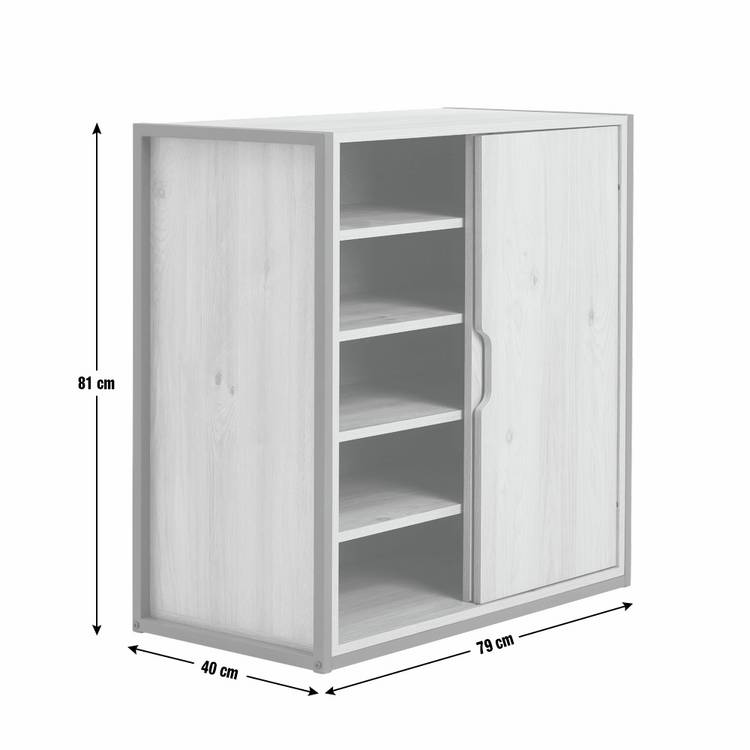 Argos Home Loft Living shoe storage cabinet oak effect, imported from the UK