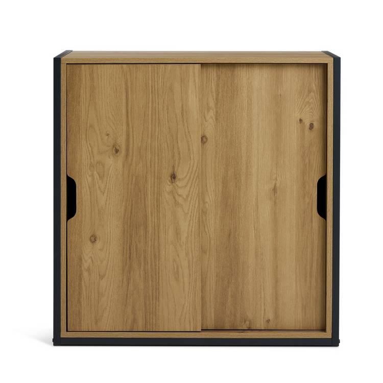 Argos Home Loft Living shoe storage cabinet oak effect, imported from the UK