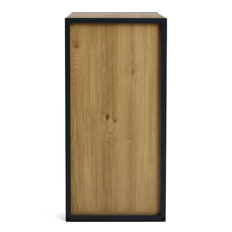 Argos Home Loft Living shoe storage cabinet oak effect, imported from the UK