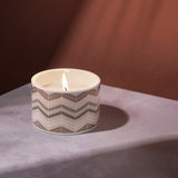 Fired Earth Darjeeling & Damask Rose singlewick candle, imported from the UK