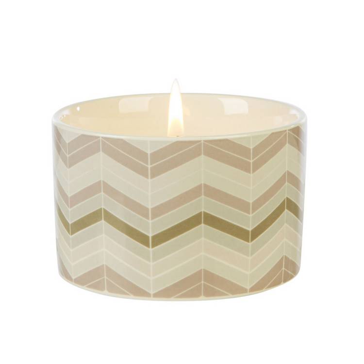 Fired Earth Darjeeling & Damask Rose singlewick candle, imported from the UK