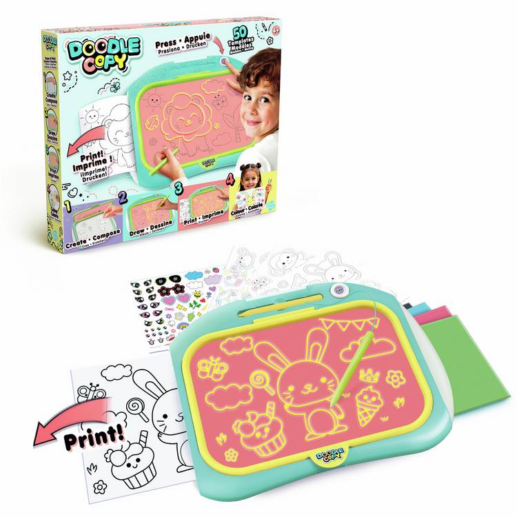 Doodle Copy drawing tablet with stencils and carbon paper (British brand)