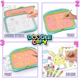 Doodle Copy drawing tablet with stencils and carbon paper (British brand)