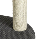 3-level cat scratch post with carpeted platforms and pompoms (British brand)