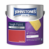 Argos Johnstone's Washable Matt Paint Signal Red 2.5L- Buy online at McGrocer