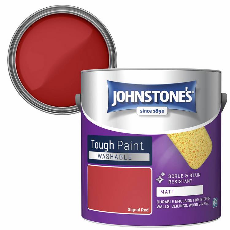 Johnstone's paint Signal Red 2.5L - British product
