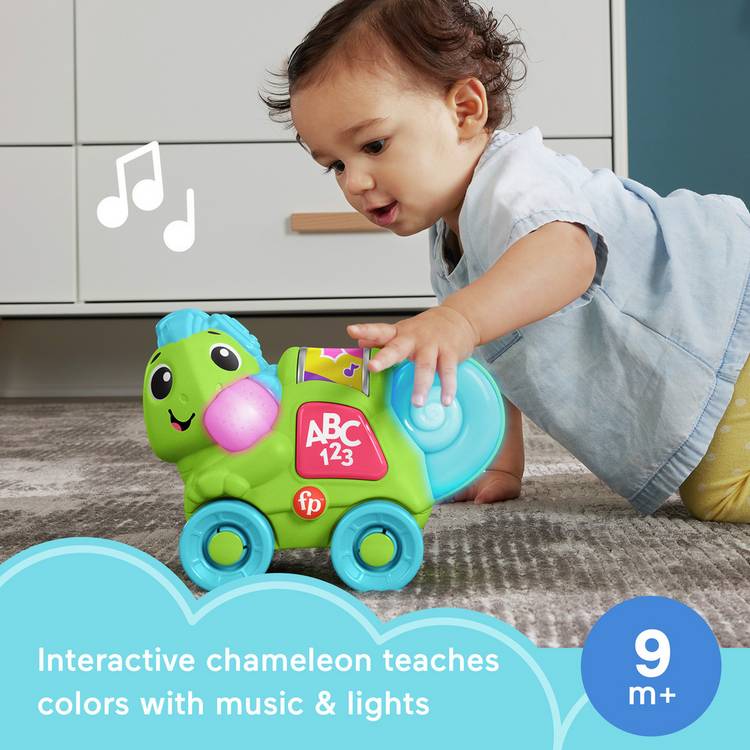 Fisher-Price Link Squad Crawl n Colours Chameleon baby toy - British product