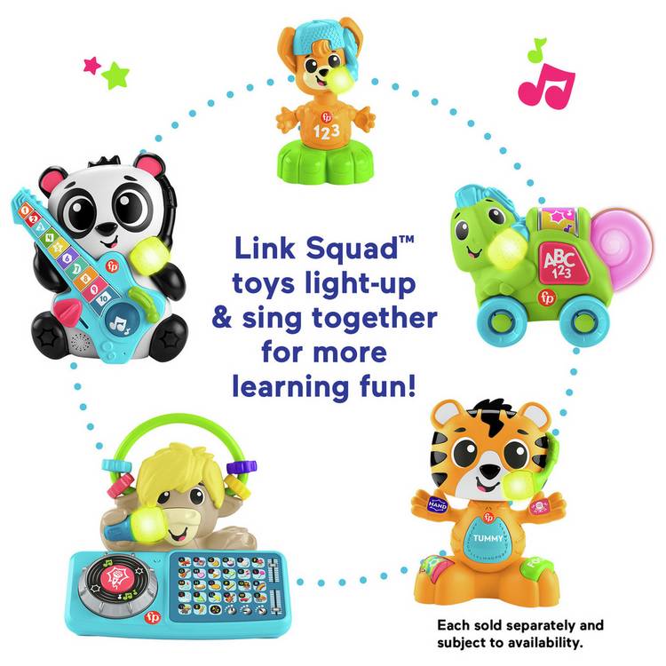 Fisher-Price Link Squad Crawl n Colours Chameleon baby toy - British product