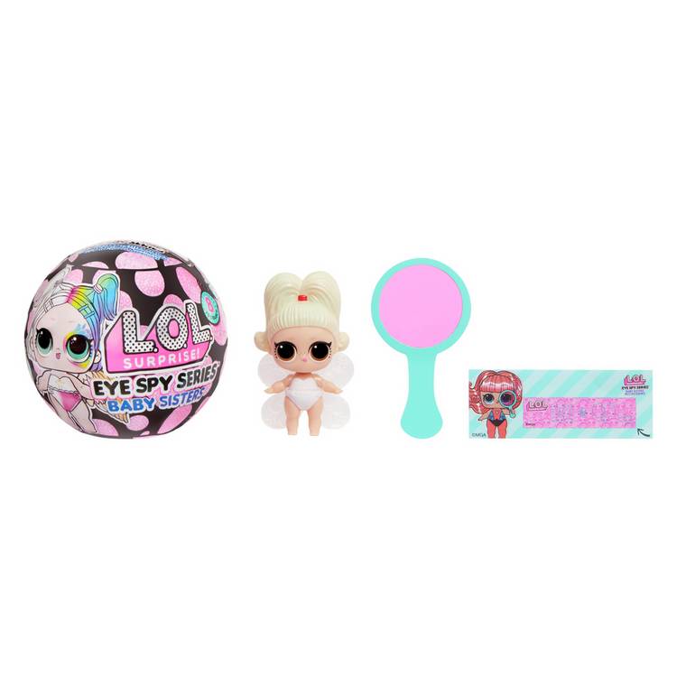L.O.L. Surprise Eye Spy baby sister doll surprise ball, UK version
