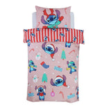 Disney Stitch Christmas kids bedding set single, UK version