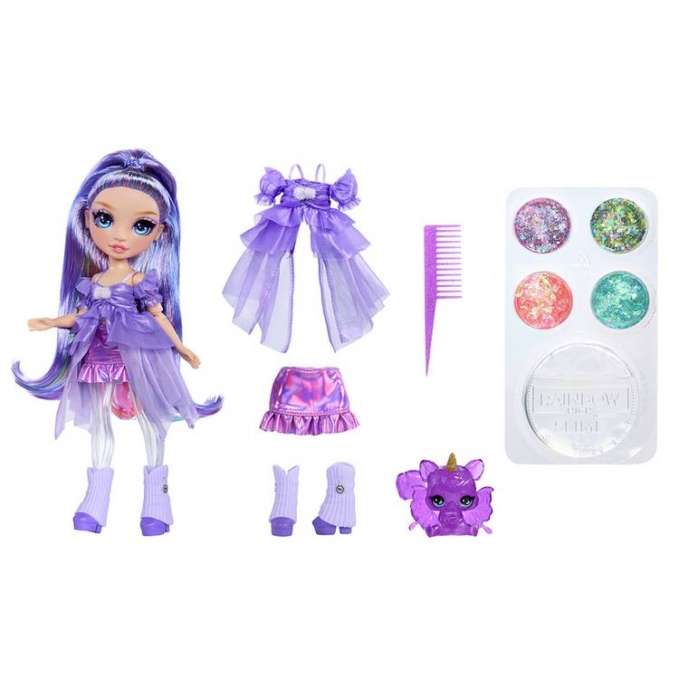 Rainbow High Violet slime doll 11 inch (British brand)