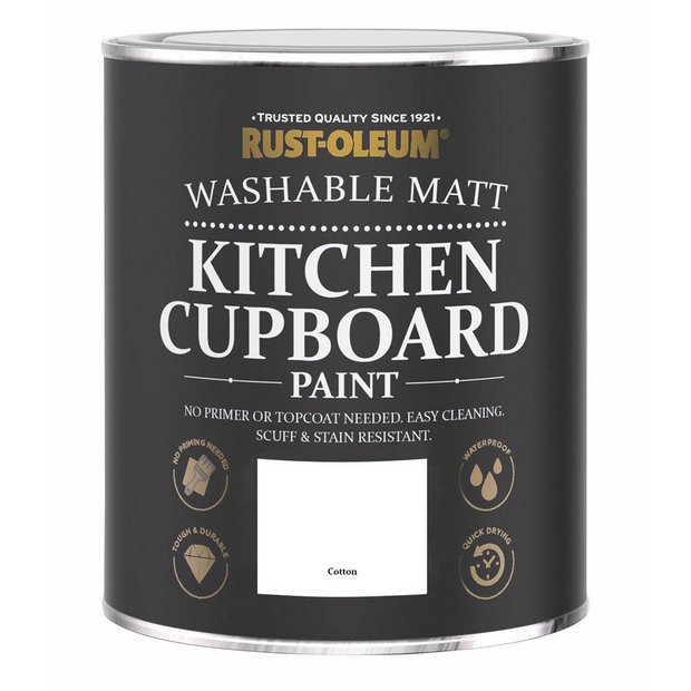 Rust-Oleum cupboard paint Cotton 750ml, imported from the UK