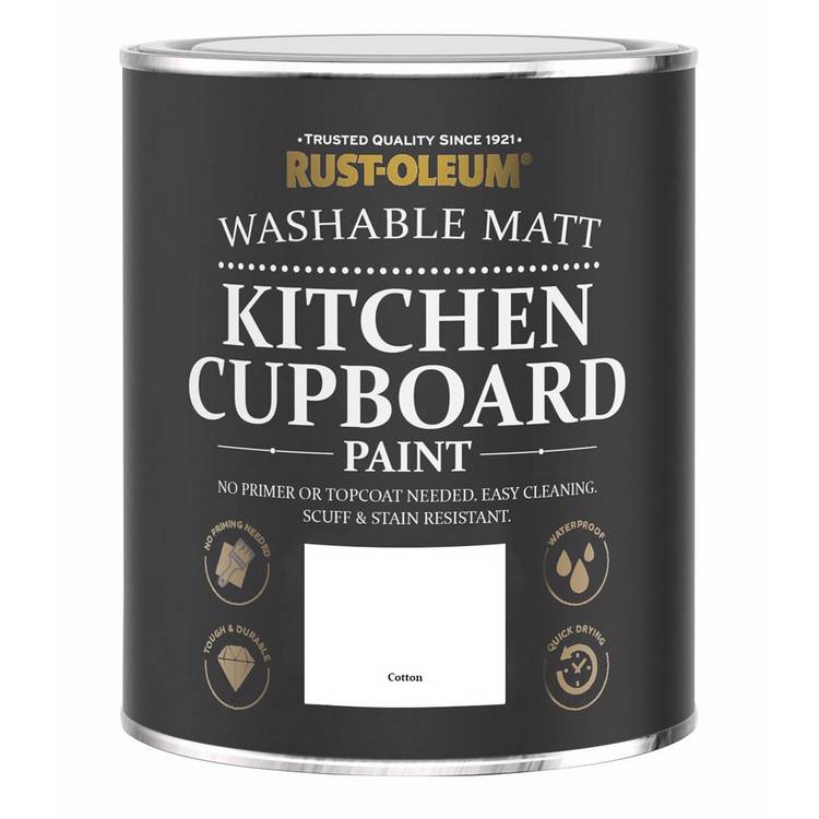 Rust-Oleum cupboard paint Cotton 750ml, imported from the UK