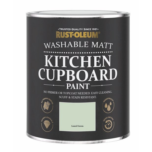 Rust-Oleum kitchen cupboard paint Laurel Green 750ml (British brand)