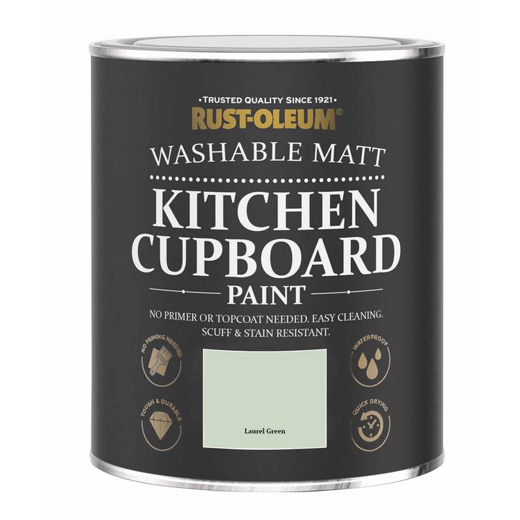 Rust-Oleum kitchen cupboard paint Laurel Green 750ml (British brand)