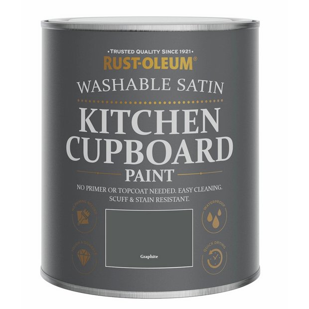 Rust-Oleum cupboard paint Graphite 750ml - British product