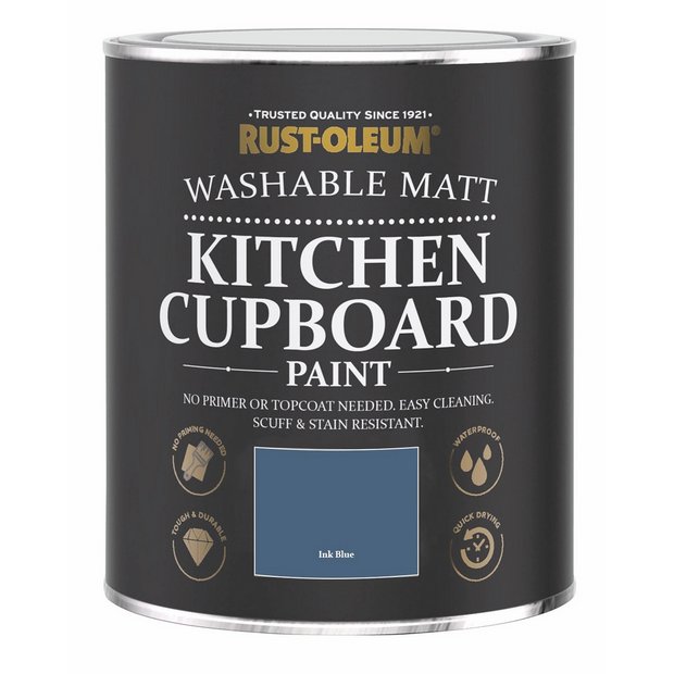 Rust-Oleum kitchen cupboard paint in ink blue 750ml, UK version