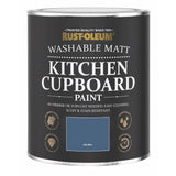 Rust-Oleum kitchen cupboard paint in ink blue 750ml, UK version