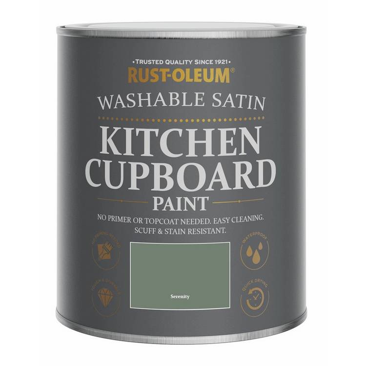 Rust-Oleum Kitchen Cupboard Paint Serenity dark green 750ml - British product