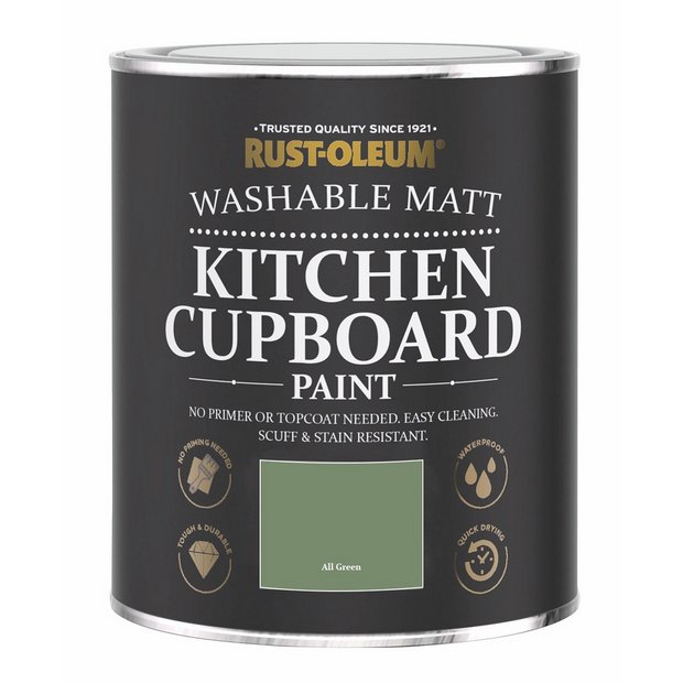 Rust-Oleum cupboard paint All Green 750ml, imported from the UK