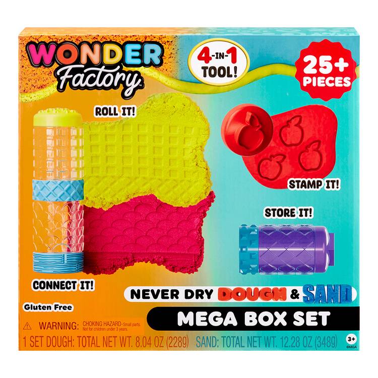 Wonder Factory dough and sand mega box set, UK version