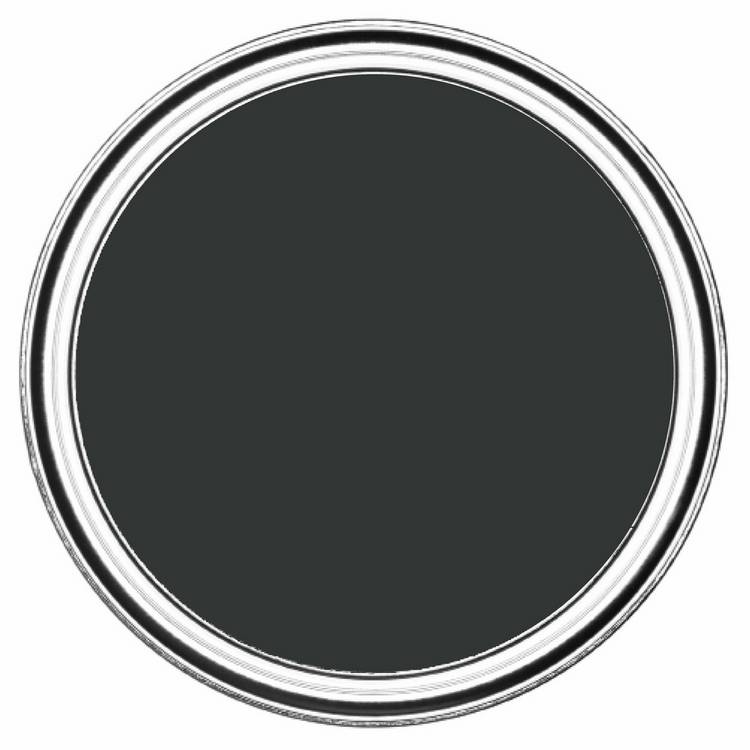 Rust-Oleum satin black paint 750ml - British product