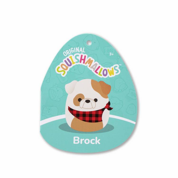 Squishmallows soft toy Brock bulldog 12 inch, imported from the UK