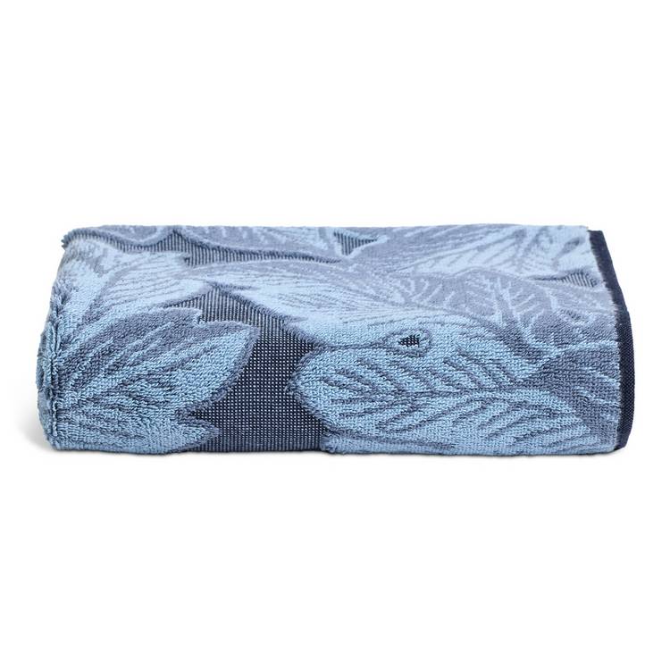 Habitat hand towel Acanthus blue 90x50cm, imported from the UK