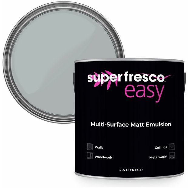 Superfresco multi-surface paint Chase The Clouds 2.5L, UK version