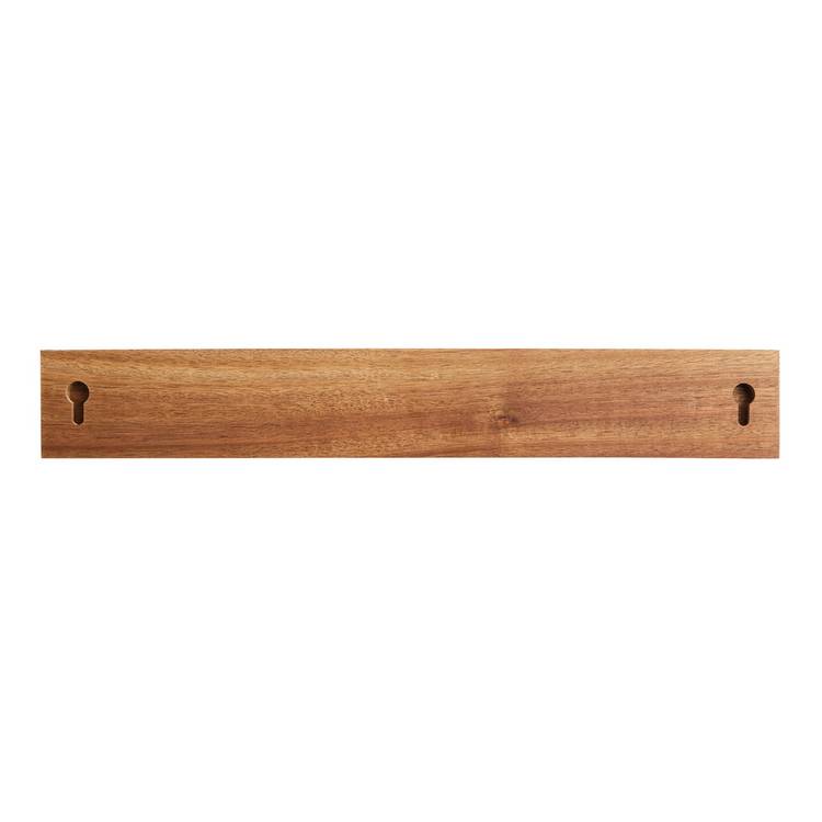 Argos Home acacia wood wall-mounted knife block, imported from the UK