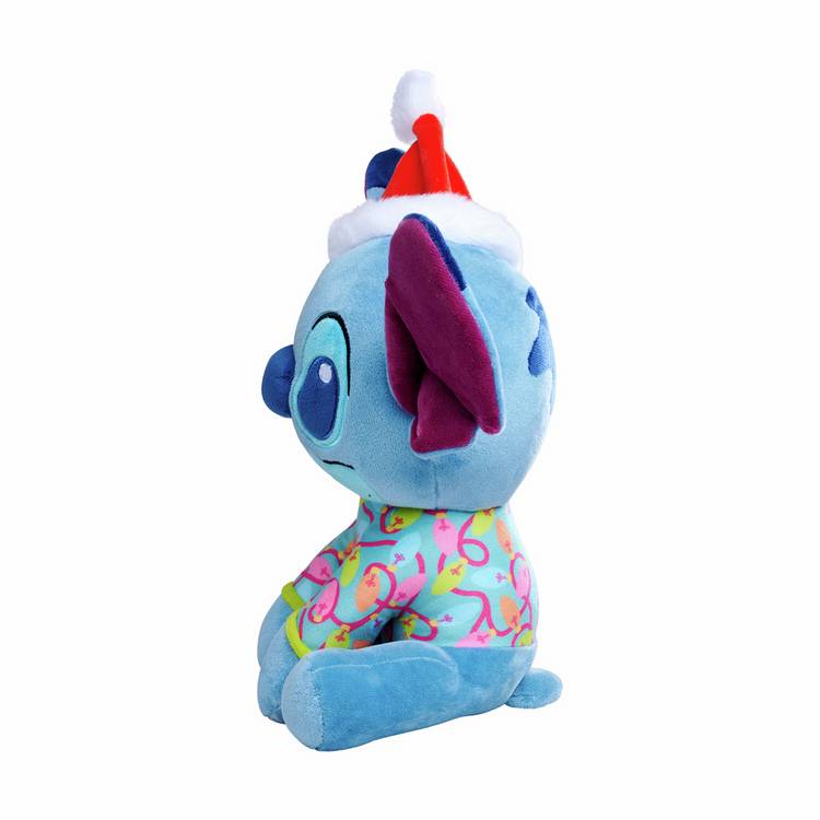 Disney Stitch plush in Christmas jumper and hat, imported from the UK