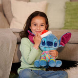 Disney Stitch plush in Christmas jumper and hat, imported from the UK