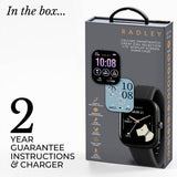 Radley Petite Case black silicone strap smartwatch, imported from the UK