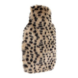 Habitat hot water bottle faux fur animal print cover 1L, UK version